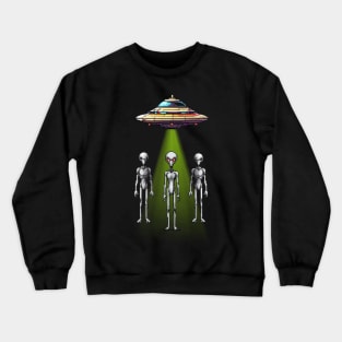 Pixel Aliens Ufo Crewneck Sweatshirt